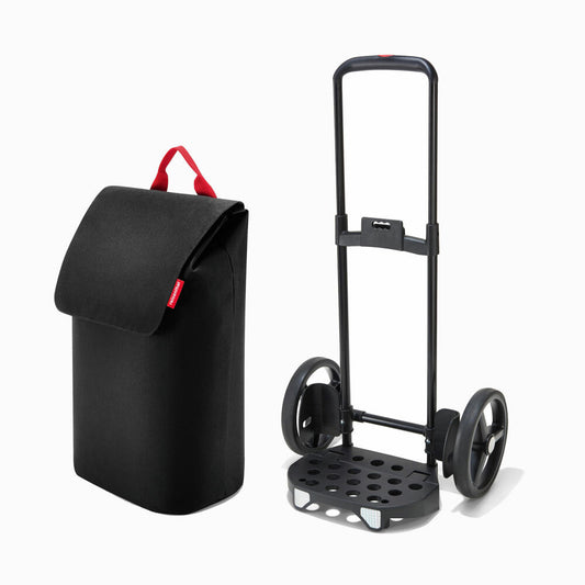 reisenthel citycruiser rack mit sac, 2-tlg., Einkaufstrolley, Einkaufstasche, Trolley, Tasche, Black, 40 L