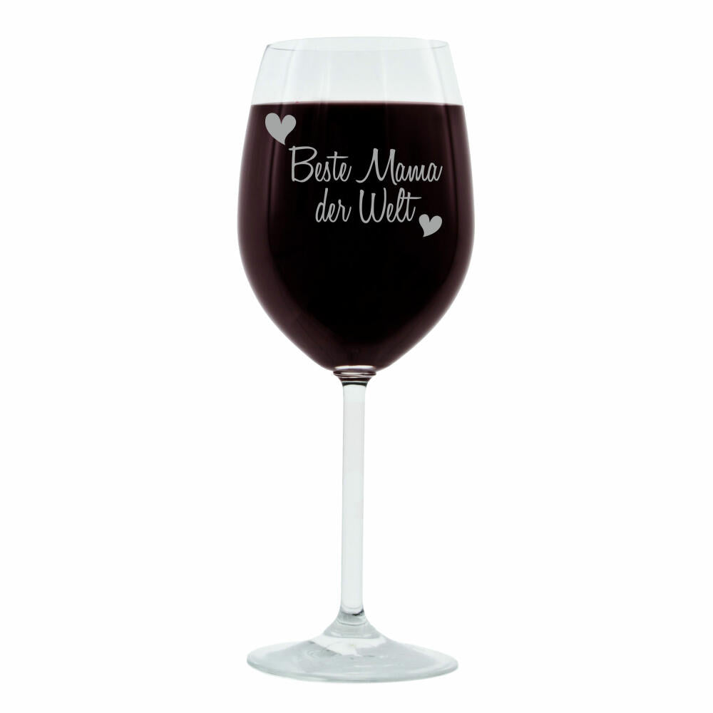 Leonardo Weinglas, Geschenk Stimmungsglas mit Gravur, Moodglas, Beste Mama der Welt, Thin, 400 ml