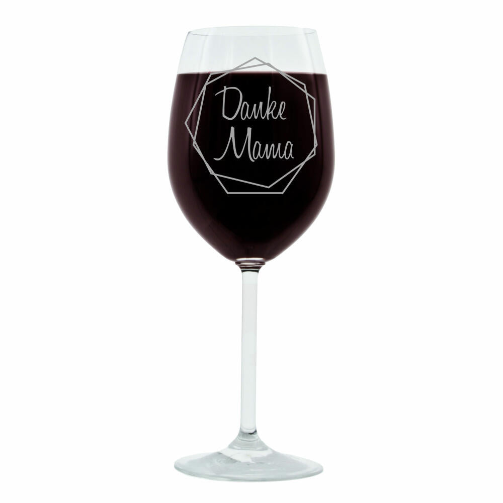 Leonardo Weinglas, Geschenk Stimmungsglas mit Gravur, Moodglas, Danke Mama, 400 ml