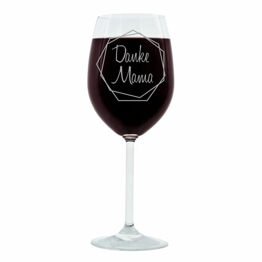Leonardo Weinglas, Geschenk Stimmungsglas mit Gravur, Moodglas, Danke Mama, 400 ml