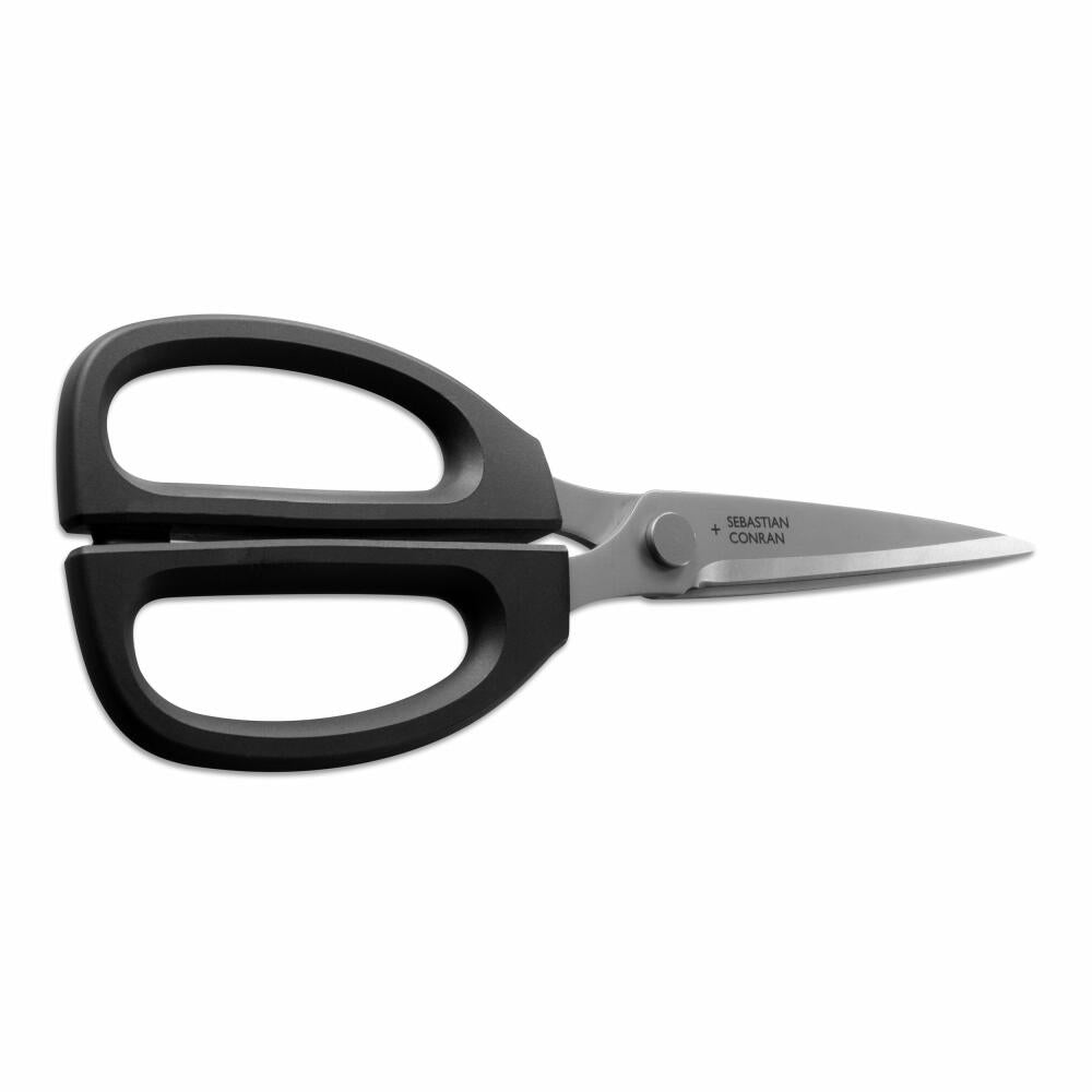 Kai Sebastian Conran kitchen scissors Dirk, Gifu Collection, stainless steel, black, 21 cm, BP-0023