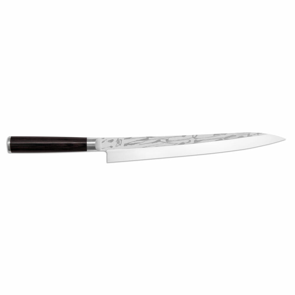 Kai Küchenmesser Shun Pro Sho Yanagiba, VG10-Stahl, Pakkaholz, Klingenlänge 27 cm, VG-2006