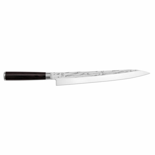 Kai Küchenmesser Shun Pro Sho Yanagiba, VG10-Stahl, Pakkaholz, Klingenlänge 27 cm, VG-2006