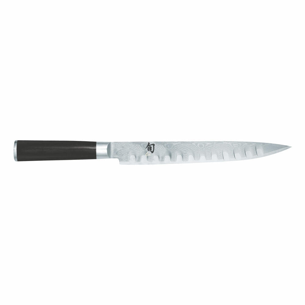 Kai Shun Classic Schinkenmesser mit Kullenschliff, Messer, Fleischmesser, Damastmesser, 23 cm, DM-0720