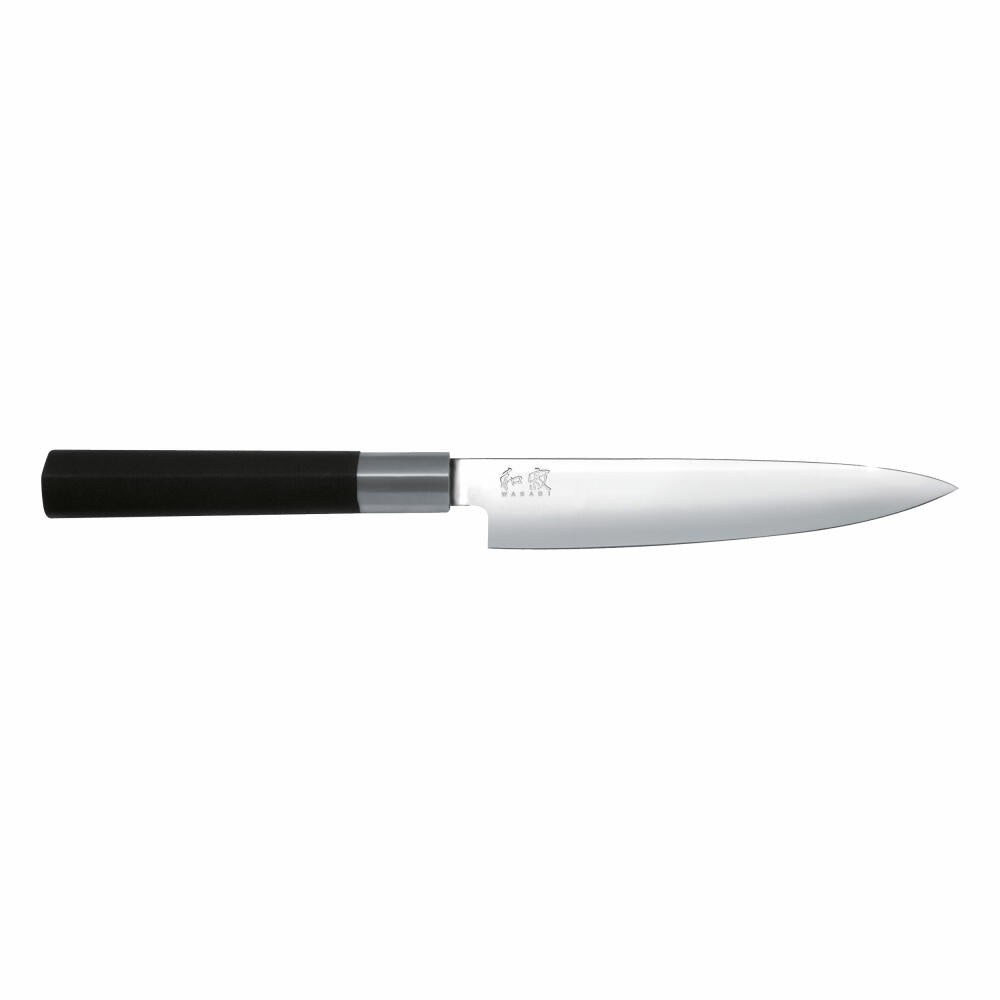 Kai Wasabi Black All-Purpose Knife, Knife, Vegetable Knife, Kitchen Knife, Stainless Steel, 15 cm, 6715U