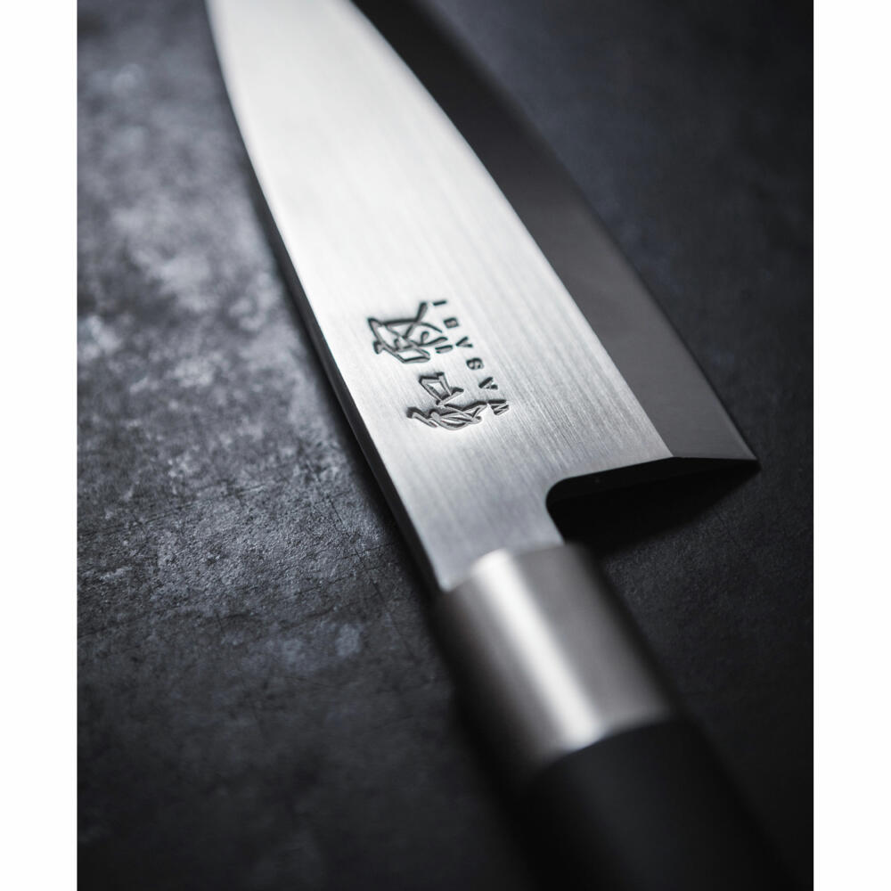 Kai Wasabi Black Nakiri, Messer, Hackmesser, Gemüsemesser, Küchenmesser, Edelstahl, 16.5 cm, 6716N
