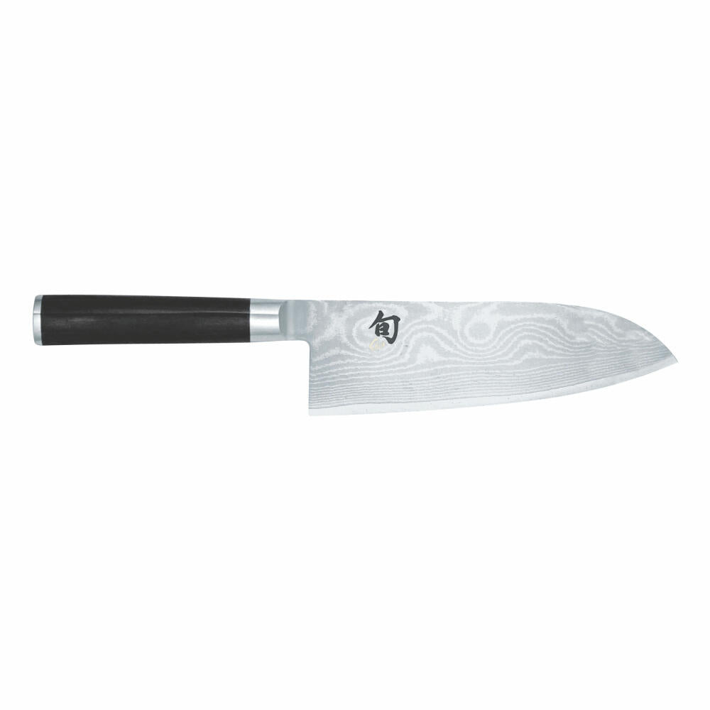 Kai Shun Classic Großes Santoku, Messer, Kochmesser, Küchenmesser, Damastmesser, 19 cm, DM-0717