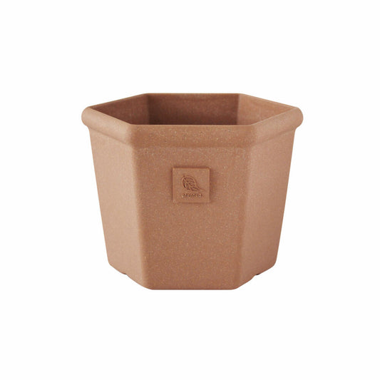 Hachiman Pflanztopf Eco 200 Hexagon, Blumentopf, Polypropylen, Terrakotta, 2.7 L, 213628