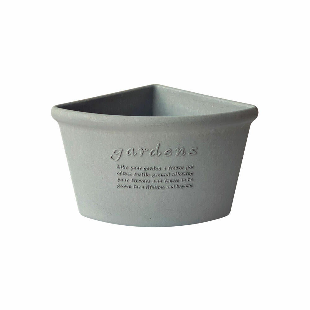 Hachiman Ecktopf Eco Pot 200, Pflanztopf, Polypropylen, Grau, 3 L, 242819