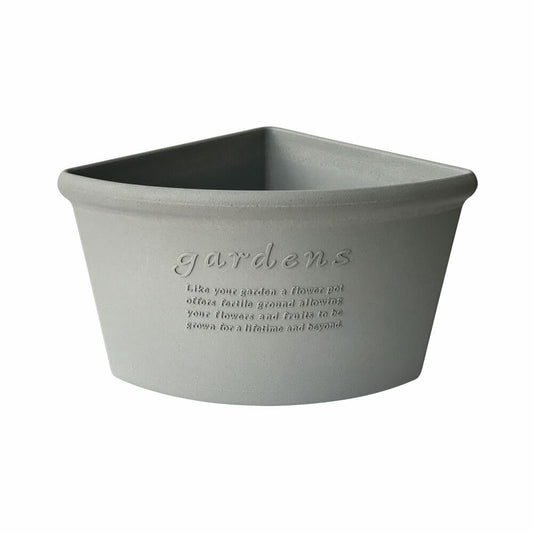 Hachiman Ecktopf Eco Pot 260, Pflanztopf, Polypropylen, Grau, 7.5 L, 242895