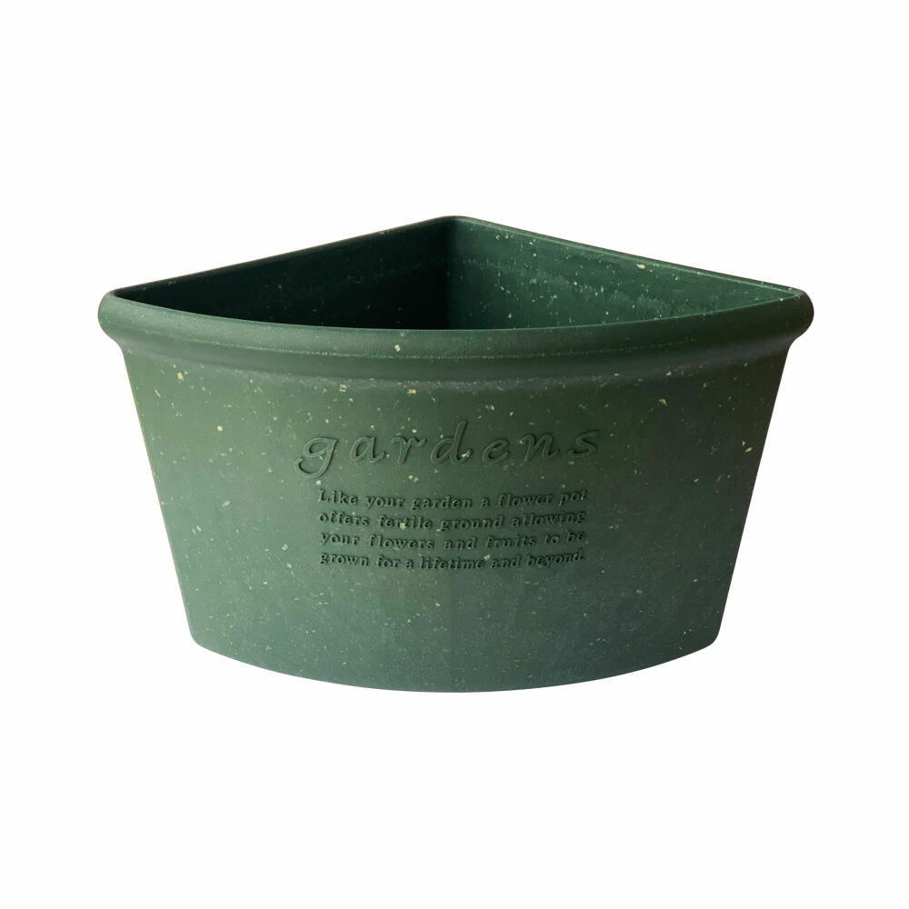 Hachiman Ecktopf Eco Pot 260, Pflanztopf, Polypropylen, Grün, 7.5 L, 242949