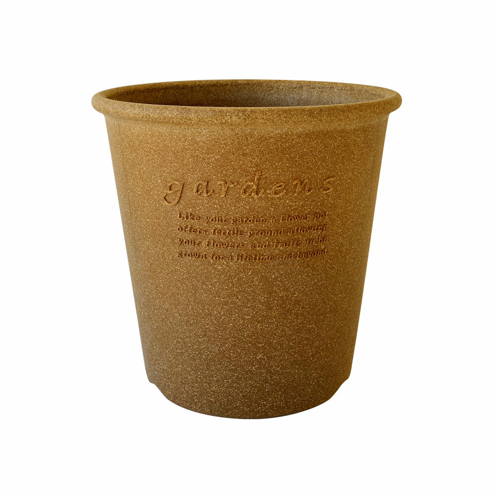 Hachiman Pflanztopf Eco 8 Rund, Blumentopf, Polypropylen, Natur, 5.4 L, 244196