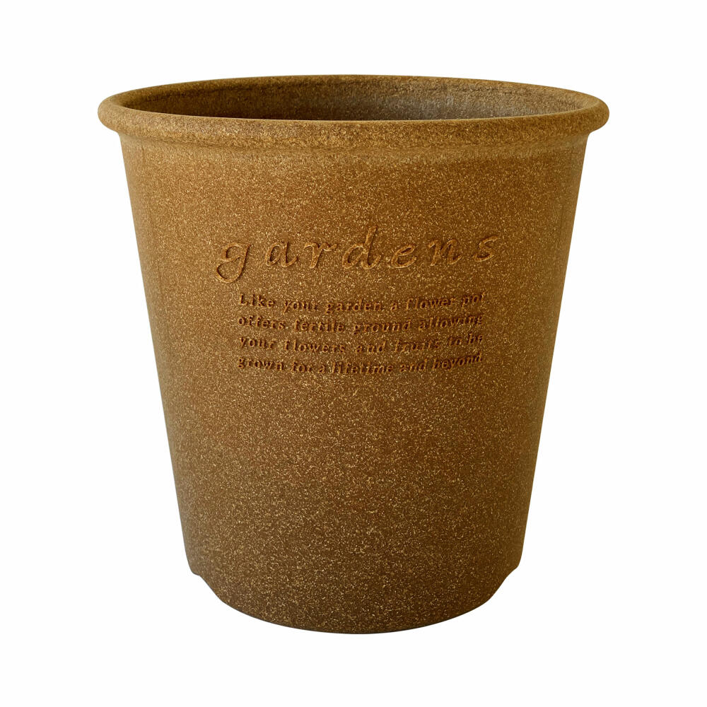 Hachiman Pflanztopf Eco 10 Rund, Blumentopf, Polypropylen, Natur, 12.7 L, 244271