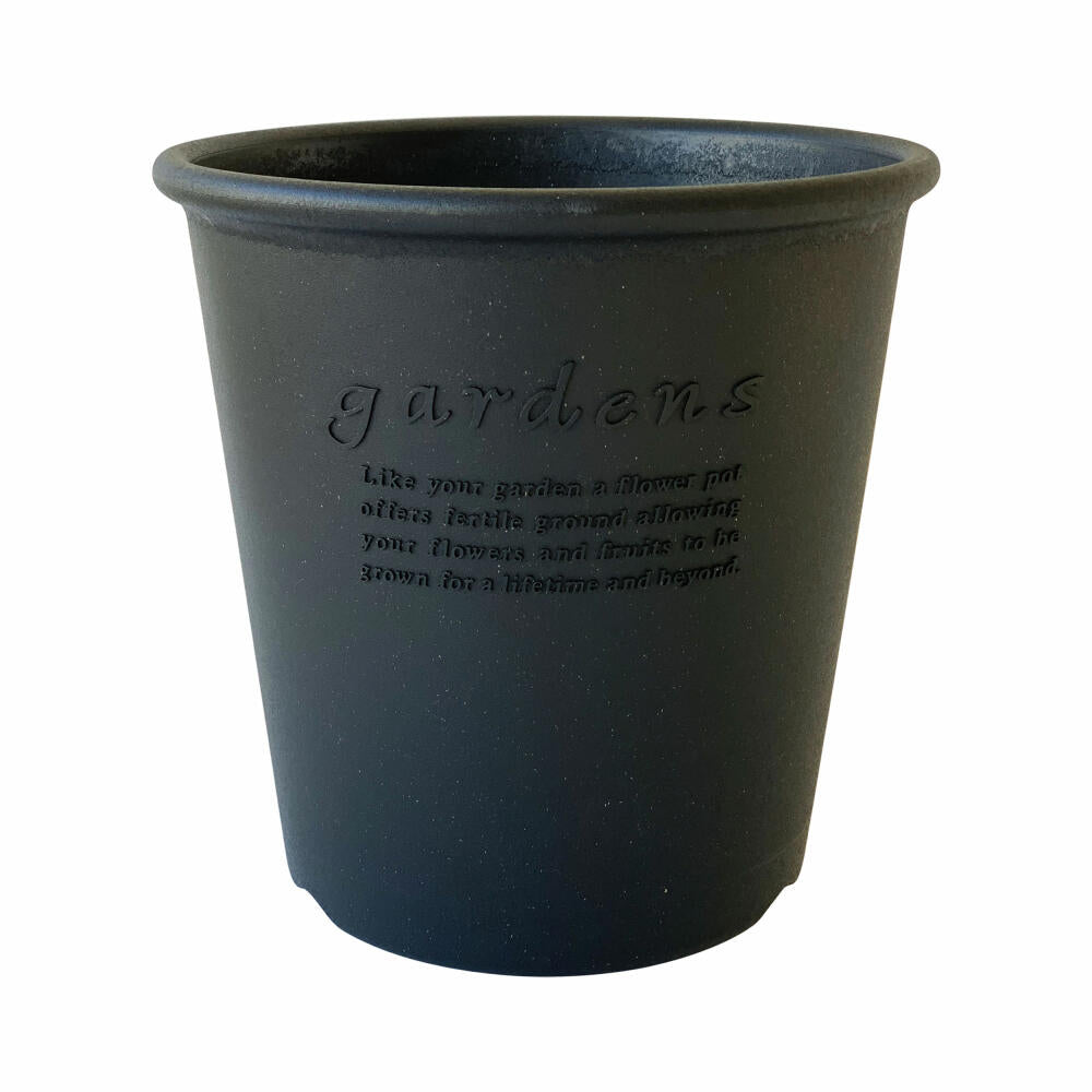 Hachiman Pflanztopf Eco 10 Rund, Blumentopf, Polypropylen, Schwarz, 12.7 L, 244318