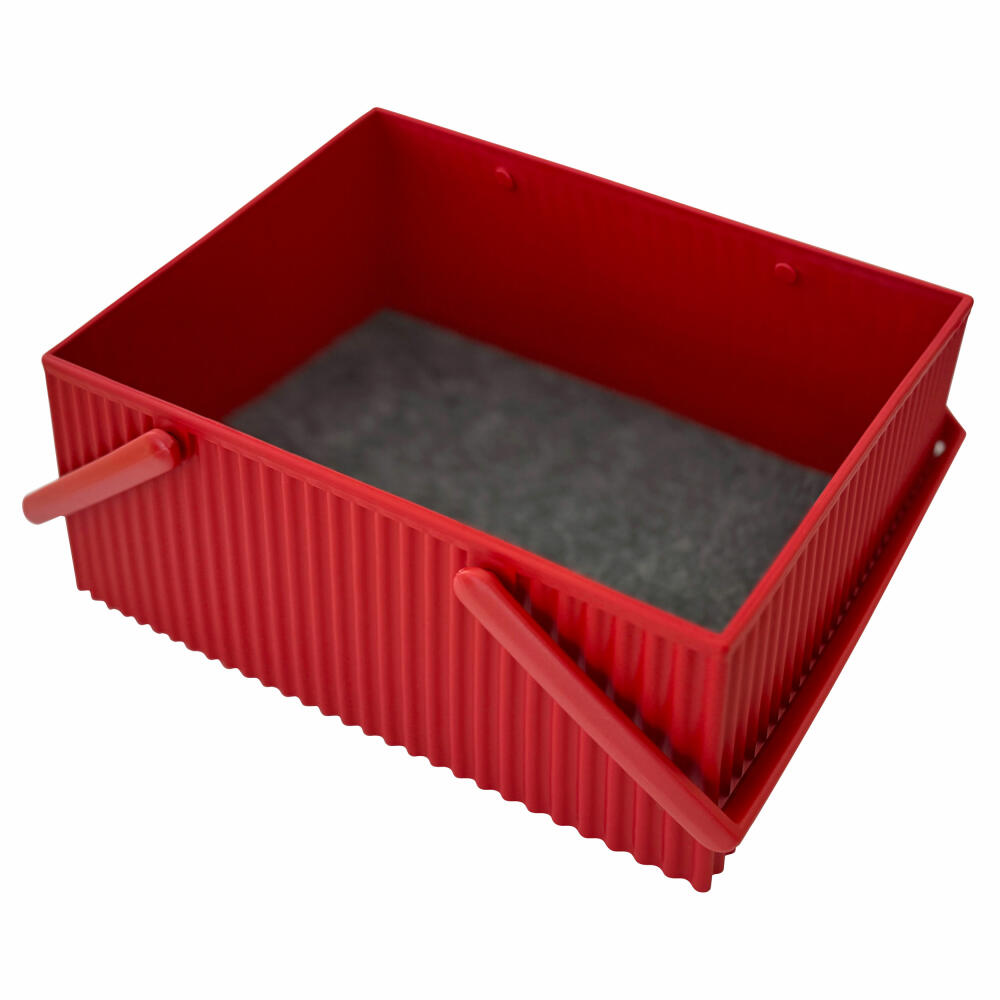 Hachiman Aufbewahrungsbox Omnioffre L, Kunststoff, Polyester, Rot, 246503
