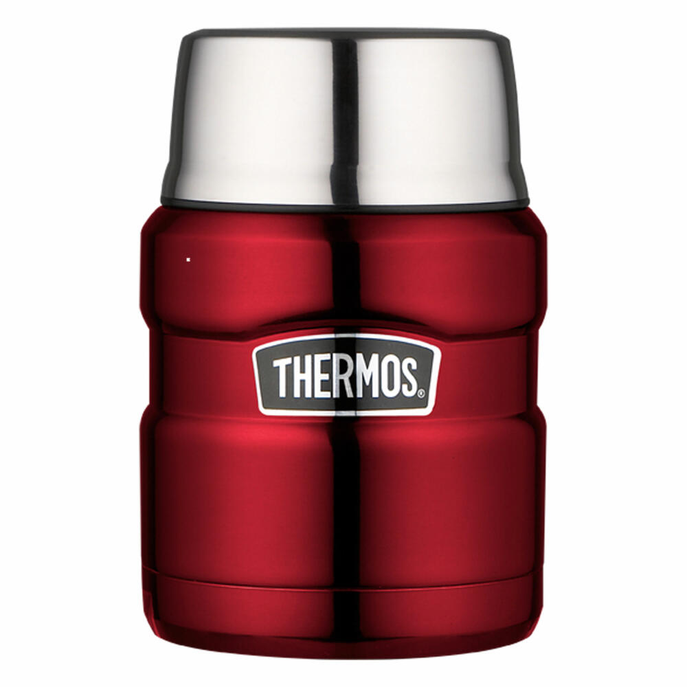 Thermos Speisegefäß Stainless King, Speisebehälter, Thermobehälter, Isoliergefäß, Edelstahl, Cranberry, 470 ml, 4001248047