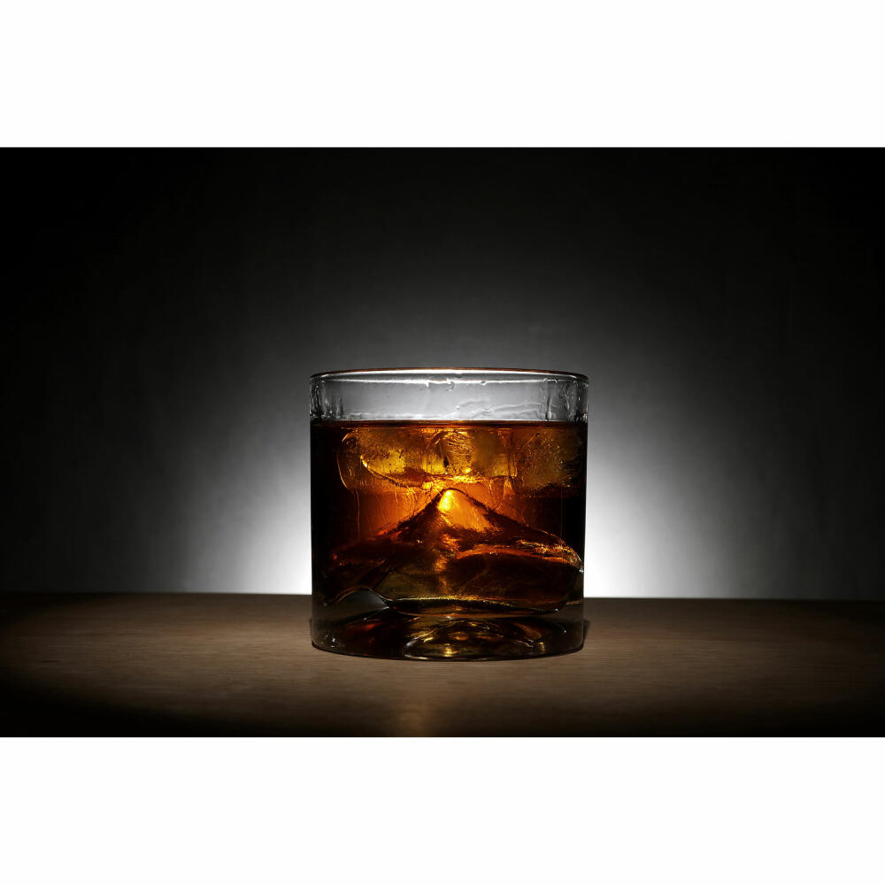 Liiton Everest Whiskey Glasses, Set of 4, Whiskey Glass, Whiskey Glass, Tumbler, Crystal Glass, 270 ml, L10200