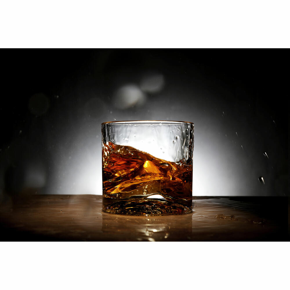 Liiton Everest Whiskey Glasses, Set of 2, Whiskey Glass, Whiskey Glass, Tumbler, Crystal Glass, 270 ml, L20500