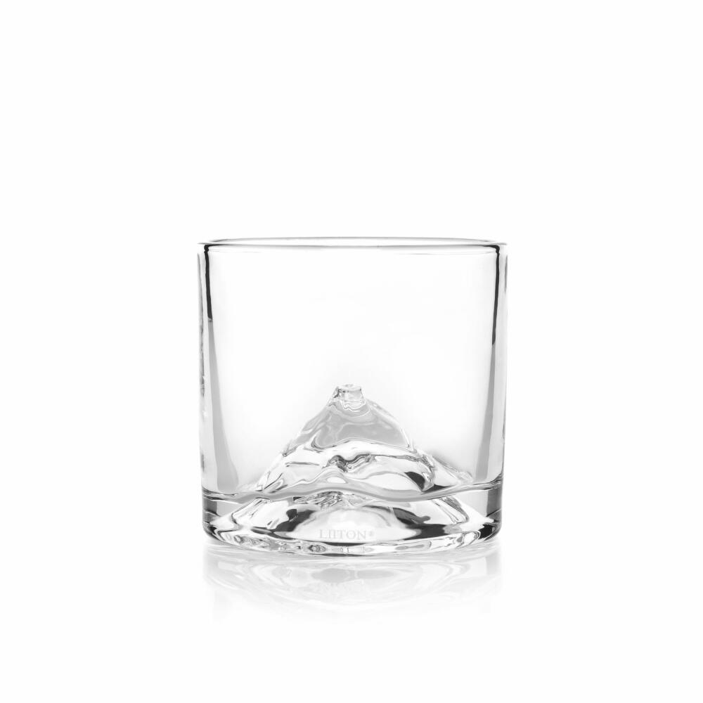 Liiton The Peaks Whiskey Glasses, Set of 4, Whiskey Glass, Whiskey Glass, Tumbler, Crystal Glass, 230 ml, L20800