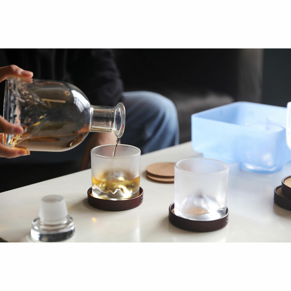 Liiton The Peaks Whiskeygläser mit Dekanter, 5-tlg., Whiskeyglas, Whiskey Glas, Kristallglas, L20900