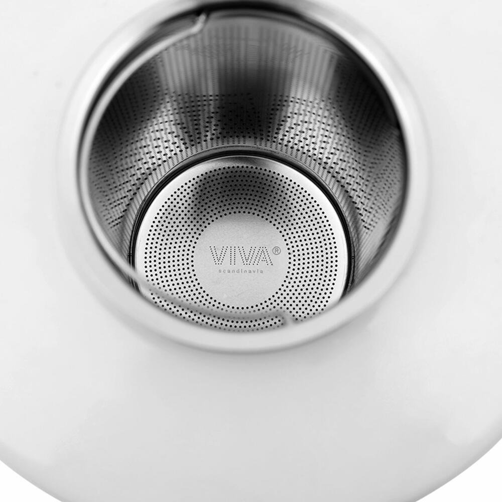 VIVA Infusion Porzellan-Teekanne, Tee Kanne, Porzellankanne, Porzellan, 1 L, V24001