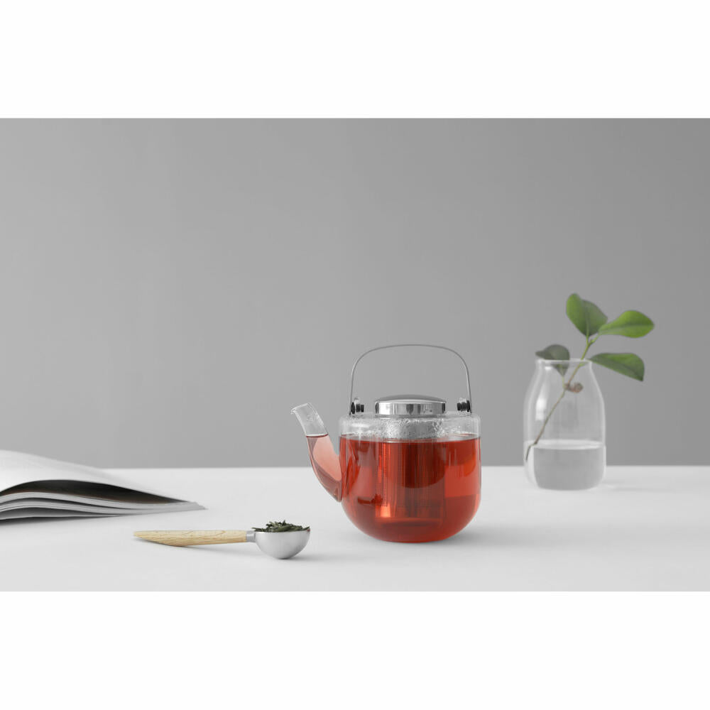 VIVA Bjorn glass teapot with strainer insert, glass jug, tea pot, borosilicate glass, 650 ml, V34301