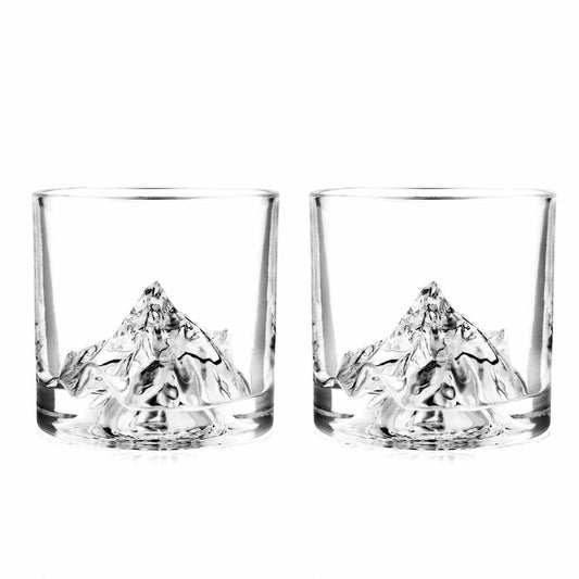 Liiton K2 Whiskeygläser, 2er Set, Whiskeyglas, Whiskey Glas, Tumbler, Kristallglas, 250 ml, L60300