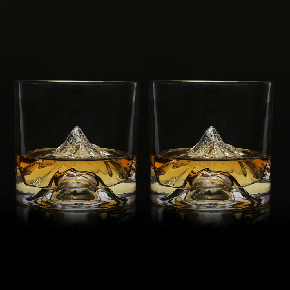 Liiton K2 whiskey glasses, set of 2, whiskey glass, whiskey glass, tumbler, crystal glass, 250 ml, L60300