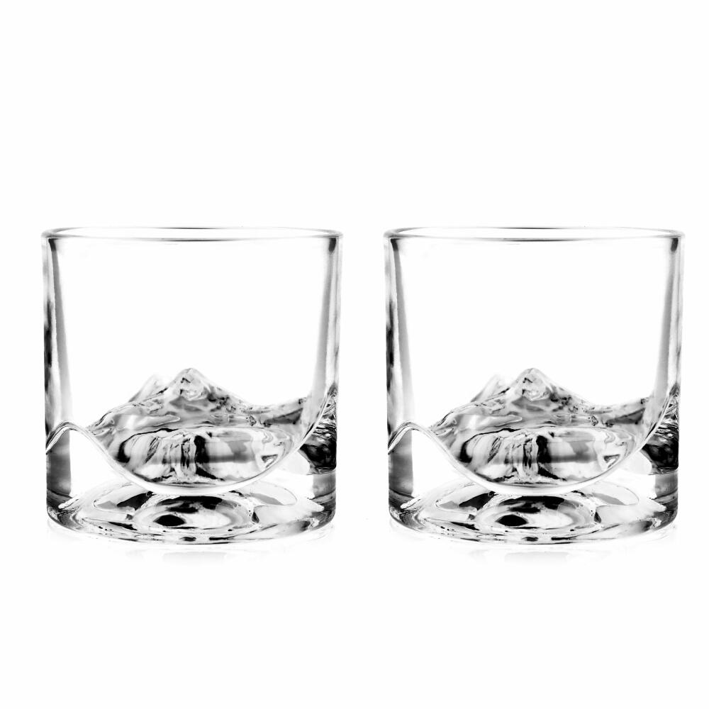 Liiton Denali Whiskey Glasses, Set of 2, Whiskey Glass, Whiskey Glass, Tumbler, Crystal Glass, 230 ml, L60400
