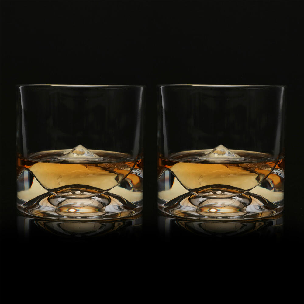 Liiton Denali Whiskey Glasses, Set of 2, Whiskey Glass, Whiskey Glass, Tumbler, Crystal Glass, 230 ml, L60400