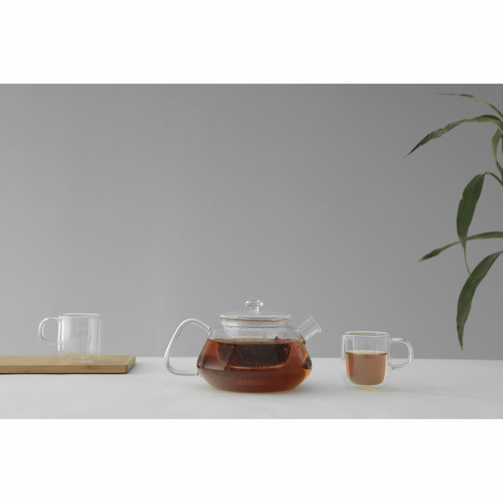 VIVA Nicola glass teapot, with strainer insert, glass jug, tea pot, borosilicate glass, 750 ml, V70400