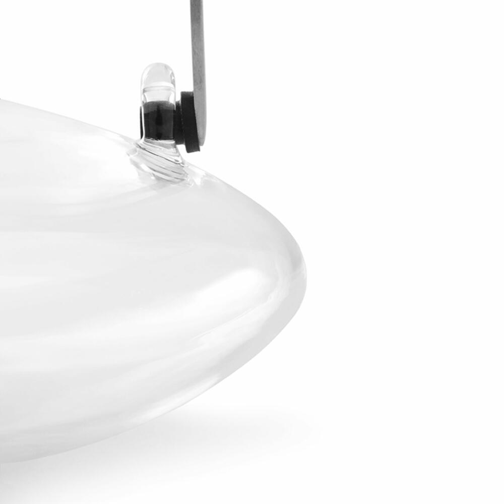 VIVA Infusion glass teapot flat with strainer insert, tea pot, glass pot, borosilicate glass, 550 ml, V70500