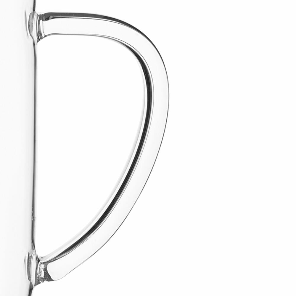 VIVA Minima glass mug Balance with wooden lid, tea mug, cup, borosilicate glass, 500 ml, V71400