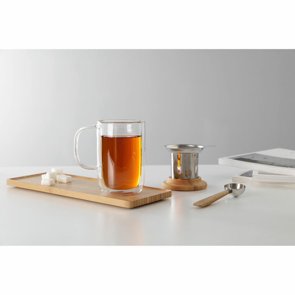 VIVA Minima Balance glass mug, double-walled, tea mug, cup, borosilicate glass, 500 ml, V75300