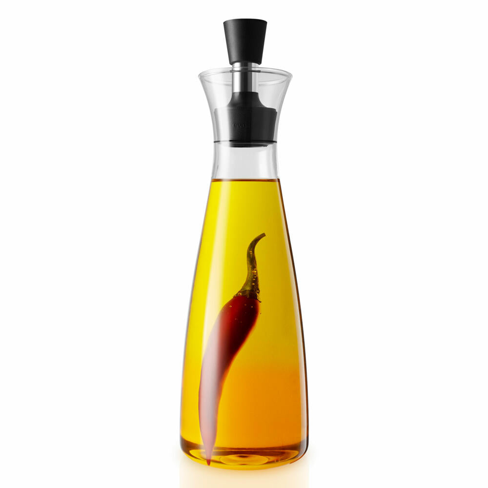 Eva Solo Öl- & Essig-Karaffe, Essig und Ölflasche, Essigspender, Ölspender, Glas, Transparent, 500ml, 567685