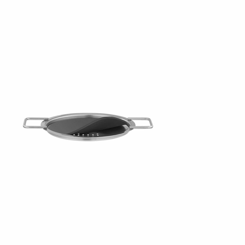 Eva Solo Abgießdeckel, Abgießsieb, Abgießhilfe, Kochen, Zubehör, Edelstahl/Silikon, Ø 16 cm, 203016