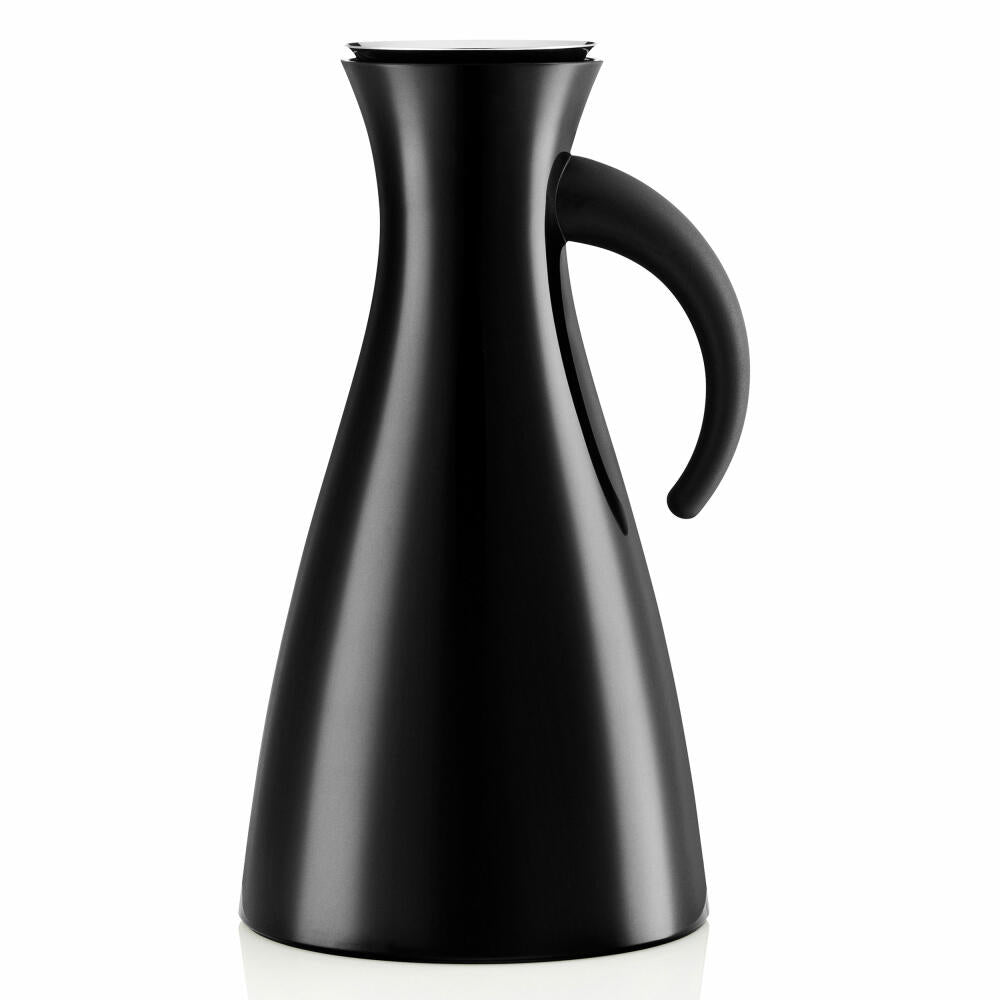Eva Solo Isolierkanne, Kaffeekanne, Thermokanne, Teekanne, Glas/Kunstoff/Edelstahl, Schwarz, 1 L, 502910