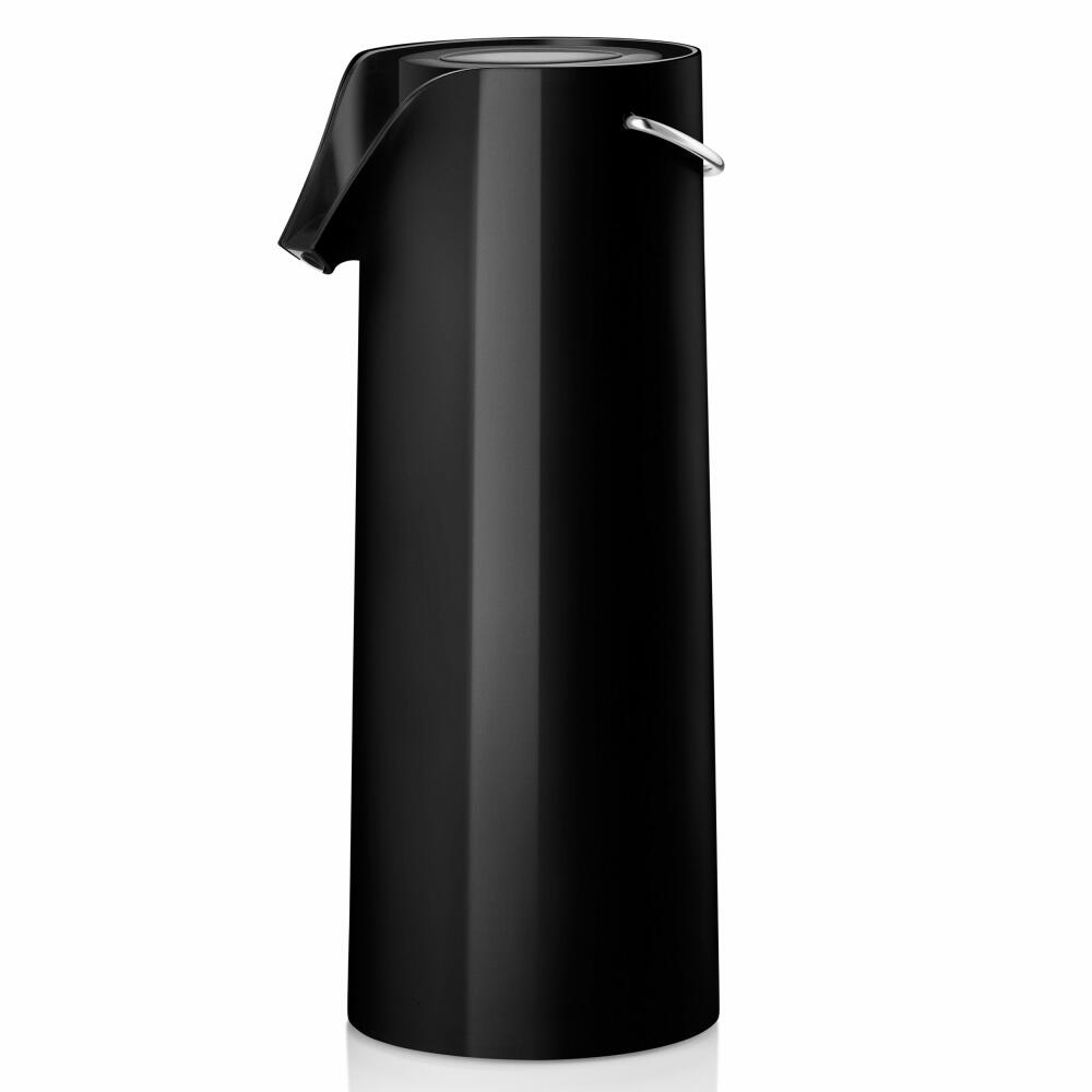 Eva Solo Pump Isolierkanne, Isolierkanne, Pumpkanne, Thermo Kanne, Kunststoff/Glas/Edelstahl, Schwarz, 1.8 L, 502900
