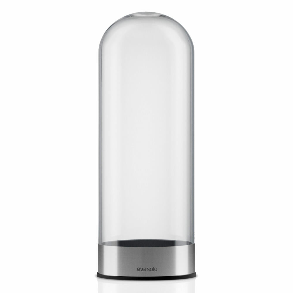 Eva Solo coffee capsule dispenser, capsule holder, capsule, holder, capsule stand, stainless steel/glass/silicone, transparent, Ø 8 cm, 501101
