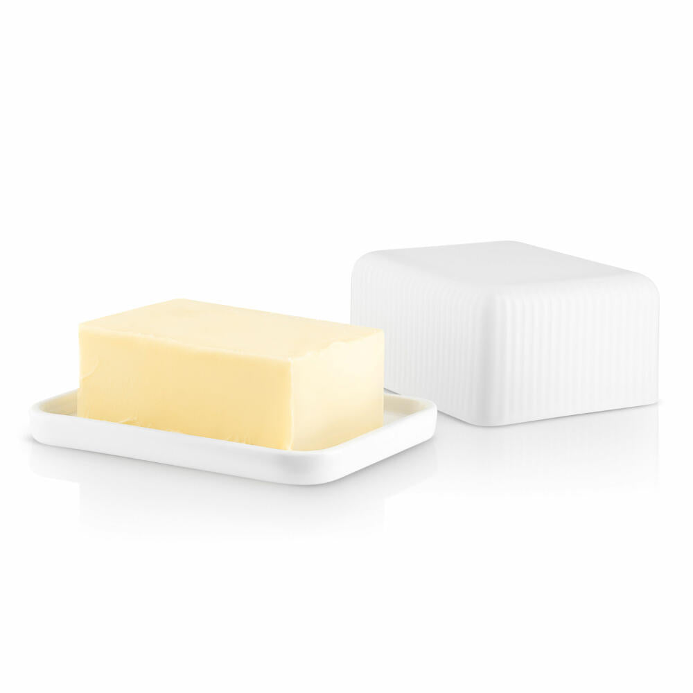 Eva Solo butter dish, butter bell, butter bowl, porcelain, 5.7x9.6x12 cm, white, 886263