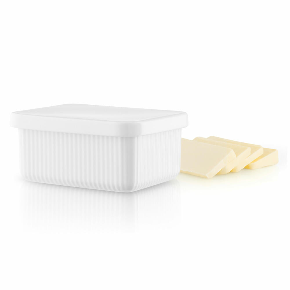 Eva Solo butter dish, butter bell, butter bowl, porcelain, 5.7x9.6x12 cm, white, 886263