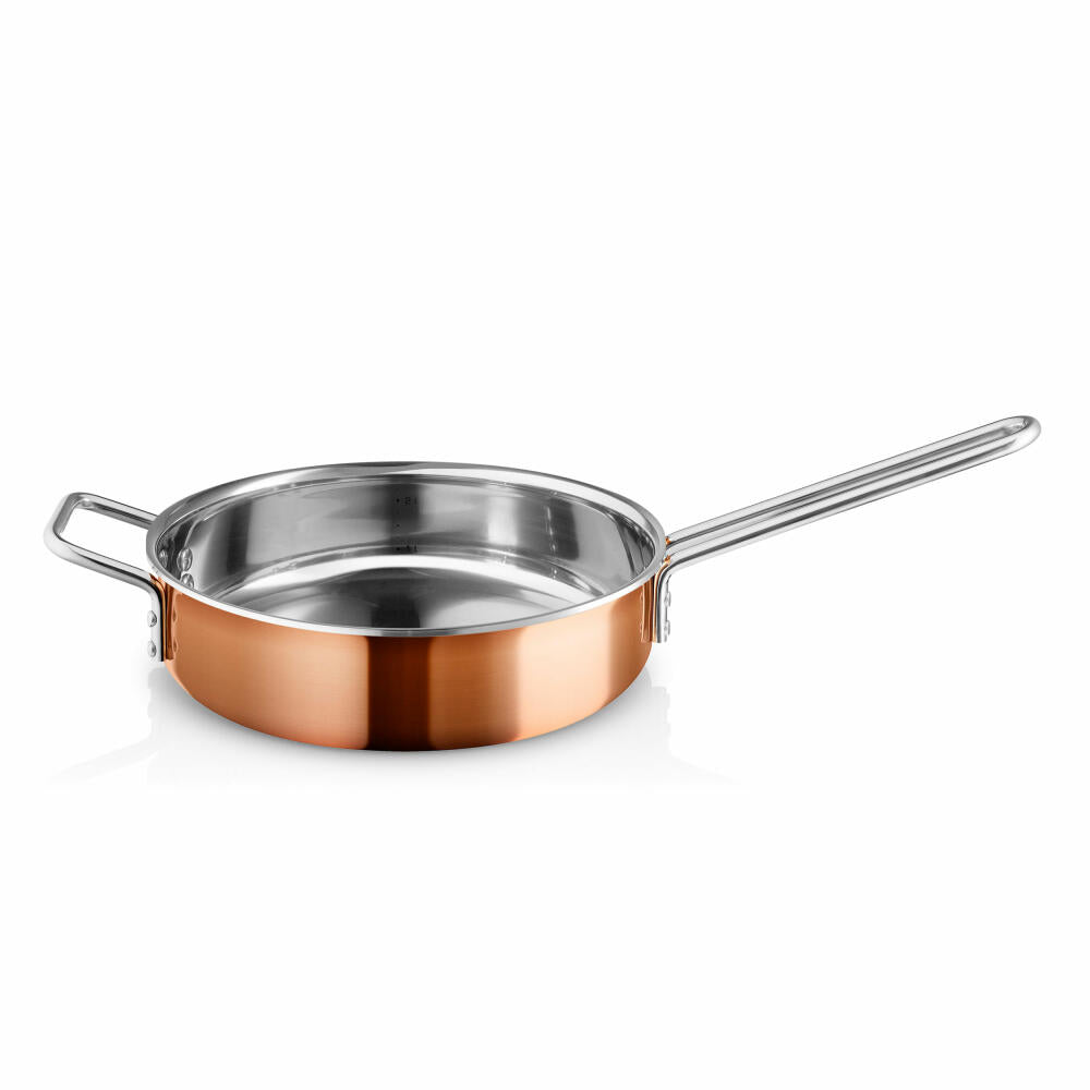 Eva Solo Sautierpfanne, Bratpfanne, Pfanne, Sauteuse, Stielsauteuse, Kochen, Kochzubehör, Kupfer/Edelstahl, Ø 24 cm, 271011