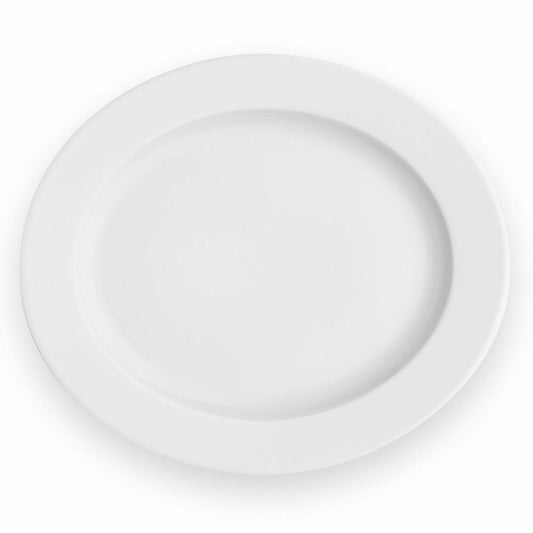 Eva Solo Legio Plate Oval, Serving Plate, Dinner Plate, Plate, Serving, Porcelain, White, 31 x 27 cm, 886218