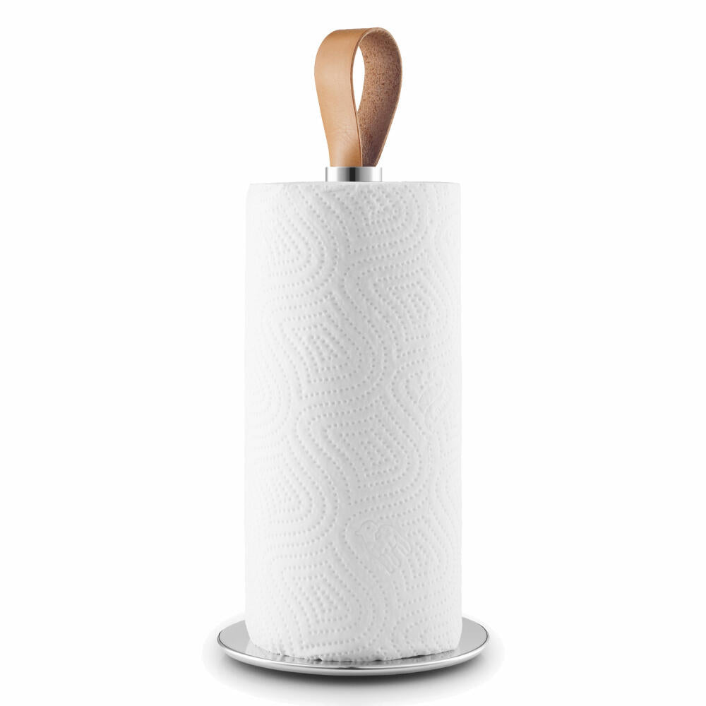 Eva Solo Küchenrollenhalter, Rollenhalter, Küchenrollenständer, Gummi/Edelstahl/Leder, H 30.5 cm, 530606
