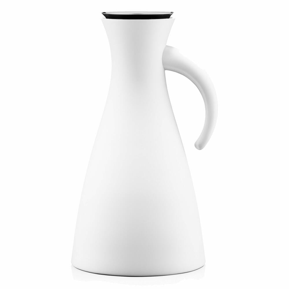 Eva Solo Isolierkanne, Kaffeekanne, Thermokanne, Teekanne, Glas/Kunststoff/Edelstahl, Matt Weiß, 1 L, 502802
