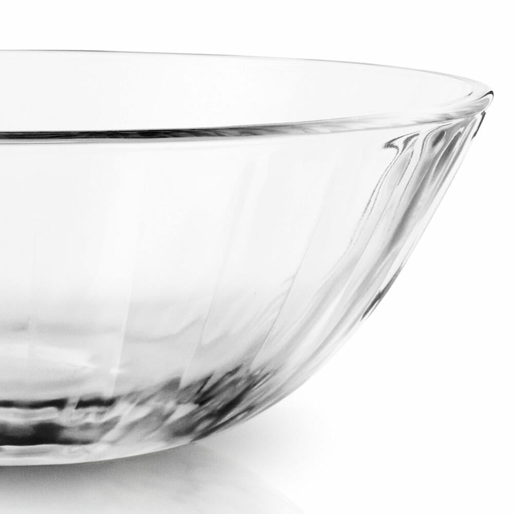 Eva Solo faceted glass bowl, bowl, serving, dessert bowl, glass, transparent, 0.5 L, set of 4, 567436