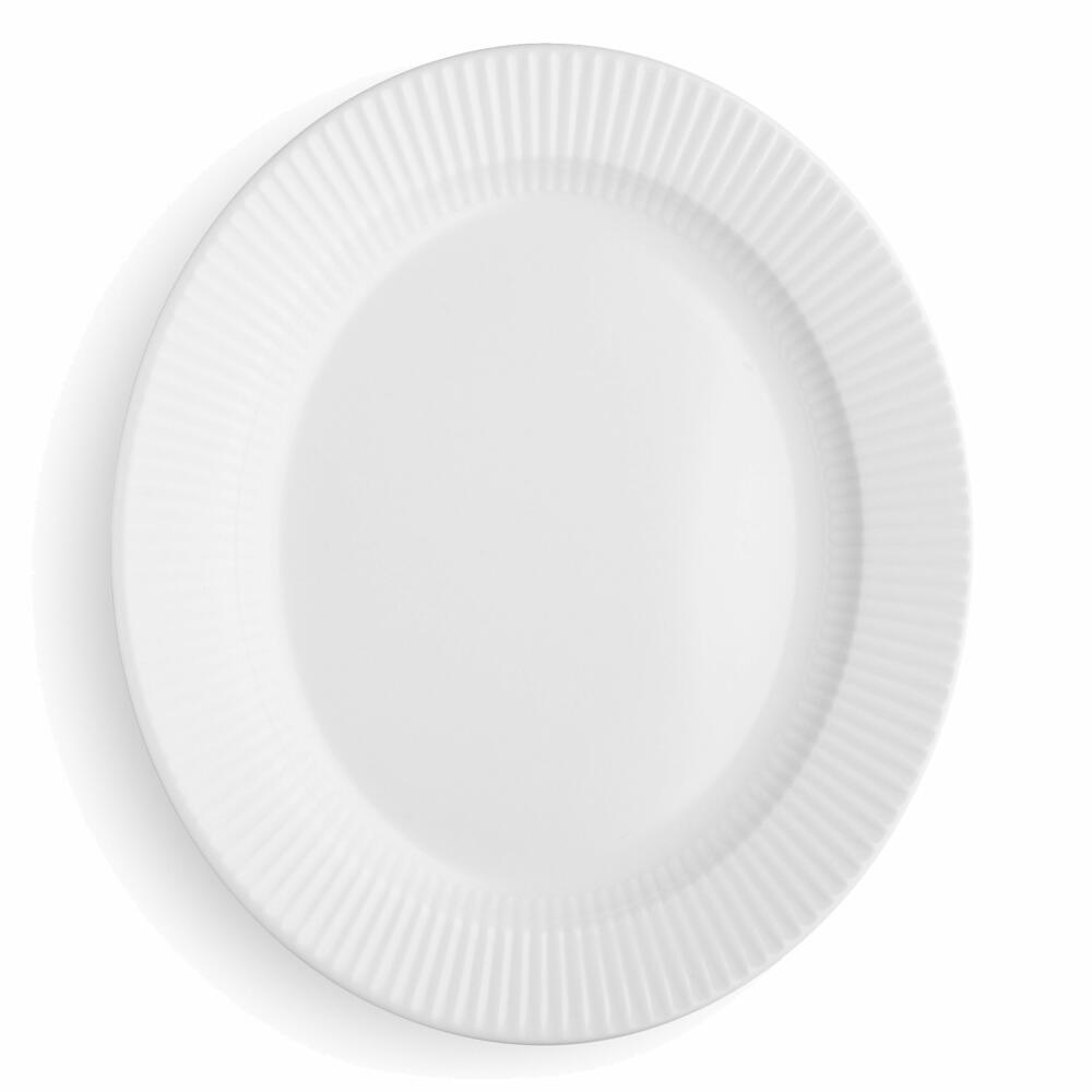 Eva Solo Legio Nova Teller Oval, Servierteller, Servierplatte, Servieren, Küche, Porzellan, Weiß, 31 x 27 cm, 887260