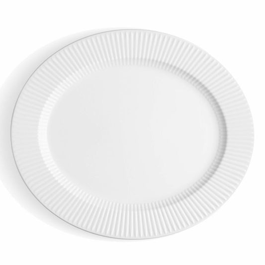 Eva Solo Legio Nova Ovale Servierplatte, Servierteller, Platte, Porzellan, Weiß, 37 x 31.5 cm, 887261