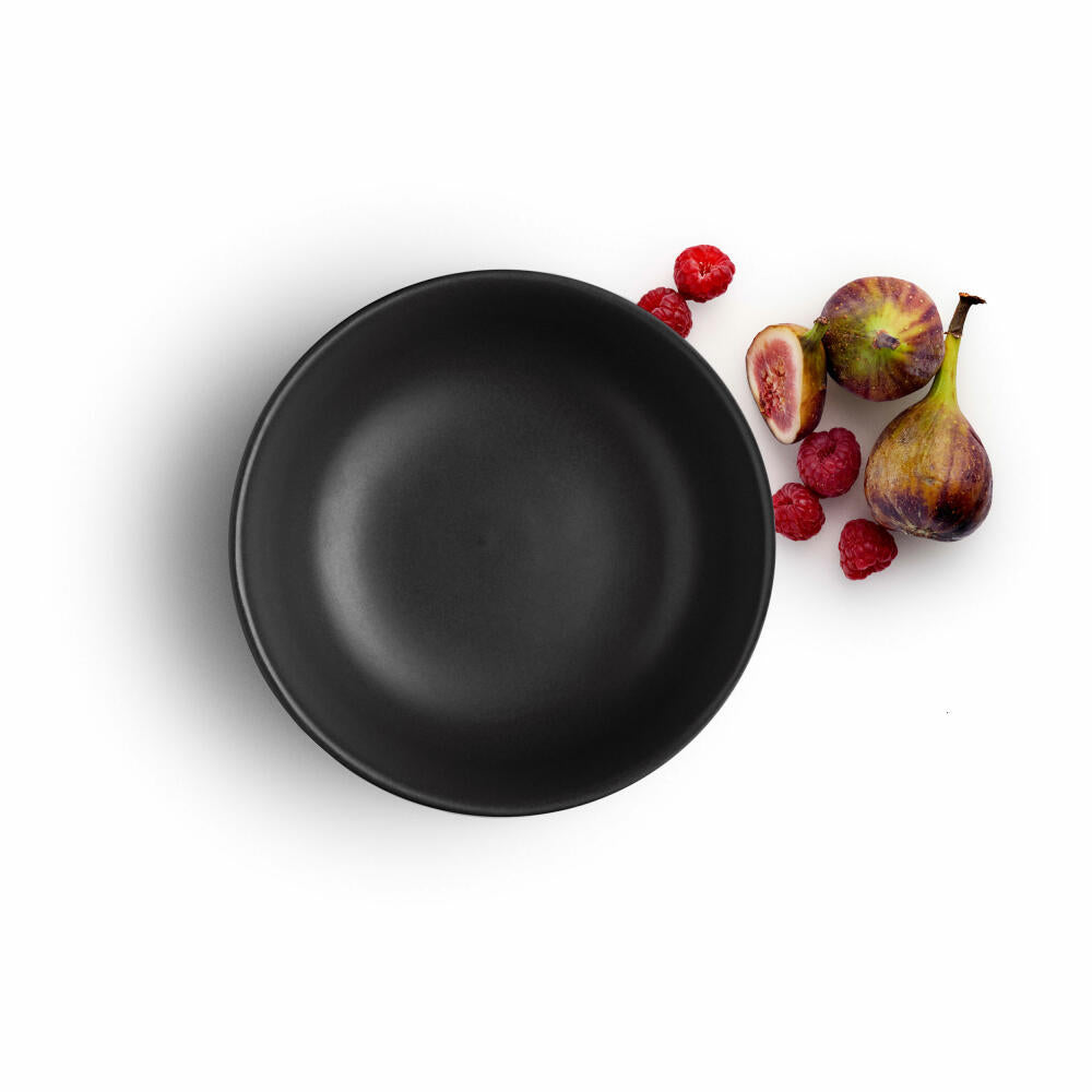 Eva Solo Nordic kitchen Schale, Schälchen, Salatschale, Dessertschale, Feinsteinzeug, Schwarz, Ø 13.5 cm, 400 ml, 502791