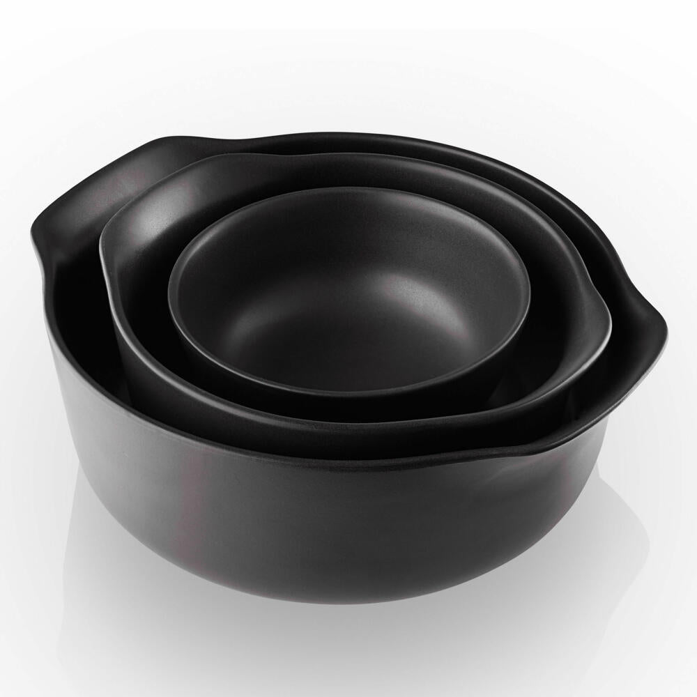 Eva Solo Nordic kitchen Schale, Schälchen, Salatschale, Dessertschale, Feinsteinzeug, Schwarz, Ø 13.5 cm, 400 ml, 502791